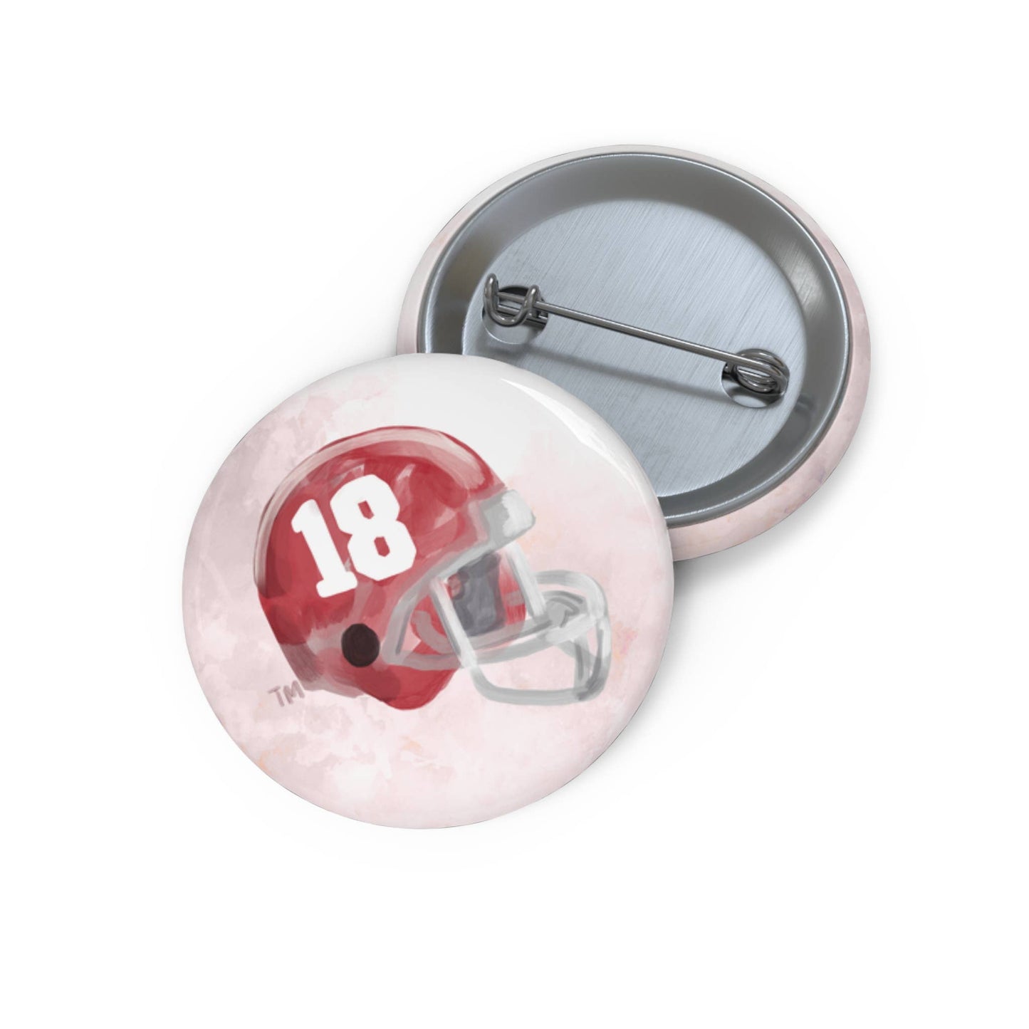 Alabama Football Helmet | Game Day Button-Gracefully Made Art-Sister Shirts, Cute & Custom Tees for Mama & Littles in Trussville, Alabama.