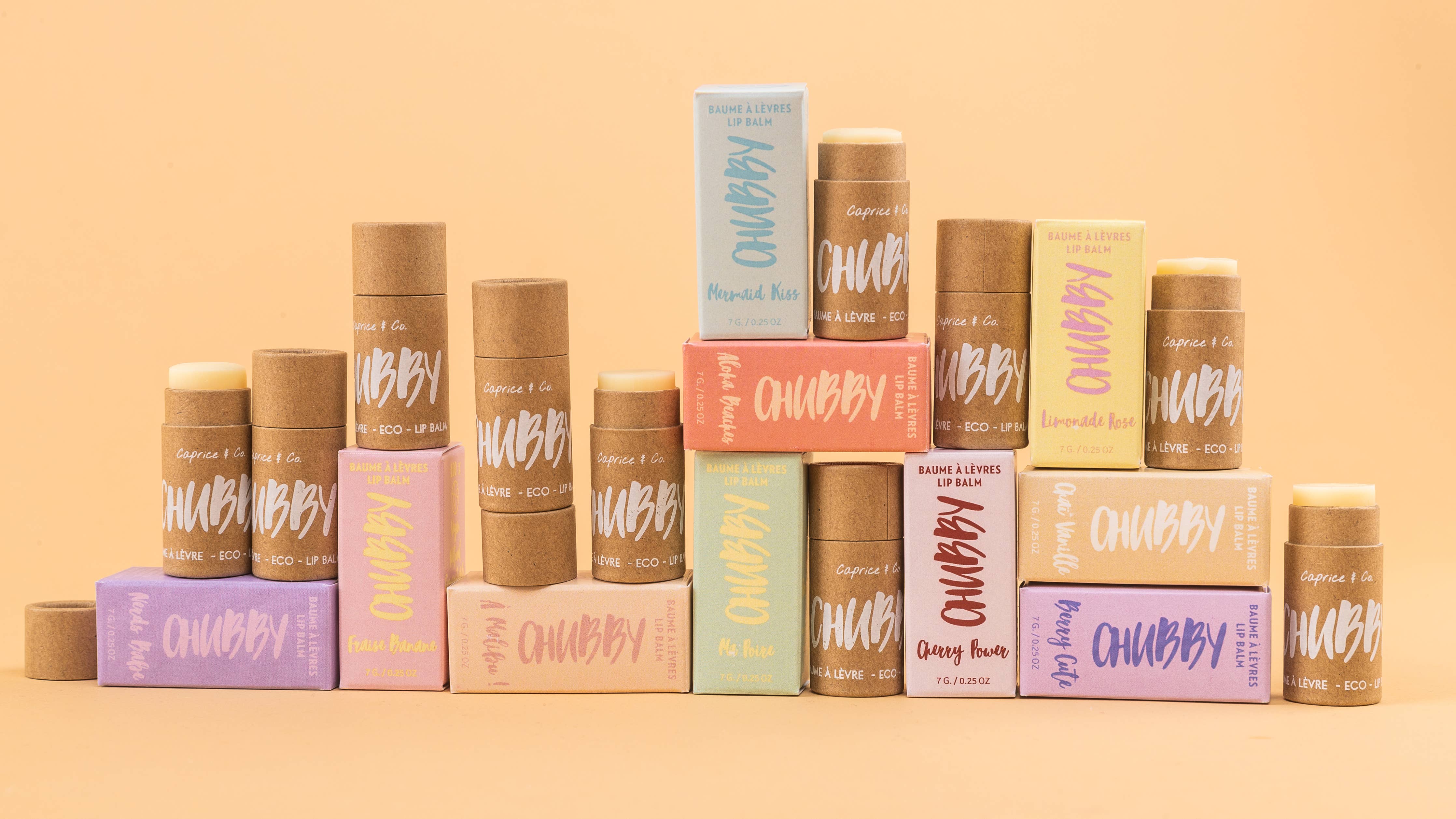 CHUBBY Milkshake Vegan Lip Balm | Strawberry Banana-Beauty - Lip Balm-Caprice & Co-Sister Shirts, Cute & Custom Tees for Mama & Littles in Trussville, Alabama.