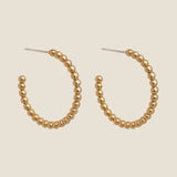 Gold Chloe Hoop Earrings S-Women - Jewelry - Earrings-Nickel and Suede-Sister Shirts, Cute & Custom Tees for Mama & Littles in Trussville, Alabama.