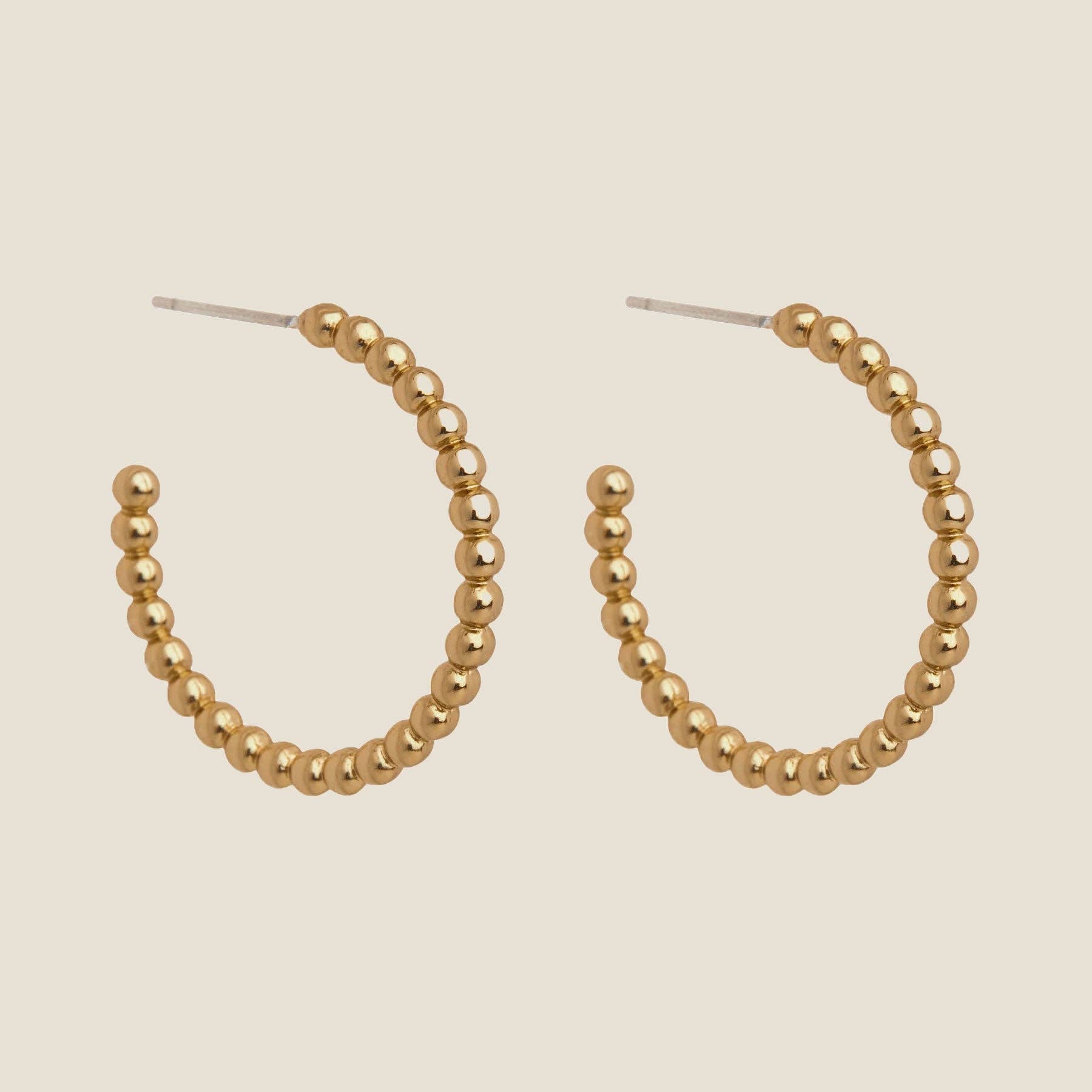 Gold Chloe Hoop Earrings S-Women - Jewelry - Earrings-Nickel and Suede-Sister Shirts, Cute & Custom Tees for Mama & Littles in Trussville, Alabama.