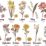 Birth Flower | Adult Tee-Womens - Tops - Tees-Sister Shirts-Sister Shirts, Cute & Custom Tees for Mama & Littles in Trussville, Alabama.