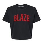 Blaze Foil | Mom Crop Tee-Womens - Tops - Tees-Sister Shirts-Sister Shirts, Cute & Custom Tees for Mama & Littles in Trussville, Alabama.