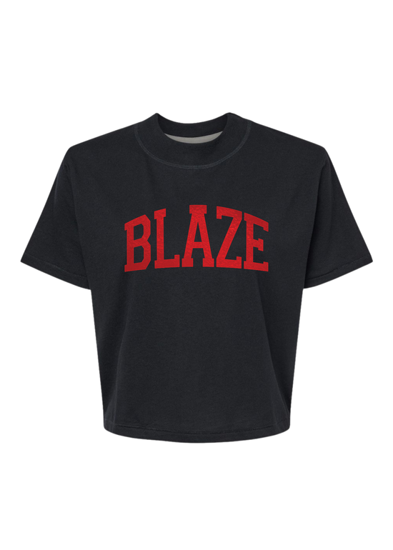 Blaze Foil | Mom Crop Tee-Sister Shirts-Sister Shirts, Cute & Custom Tees for Mama & Littles in Trussville, Alabama.