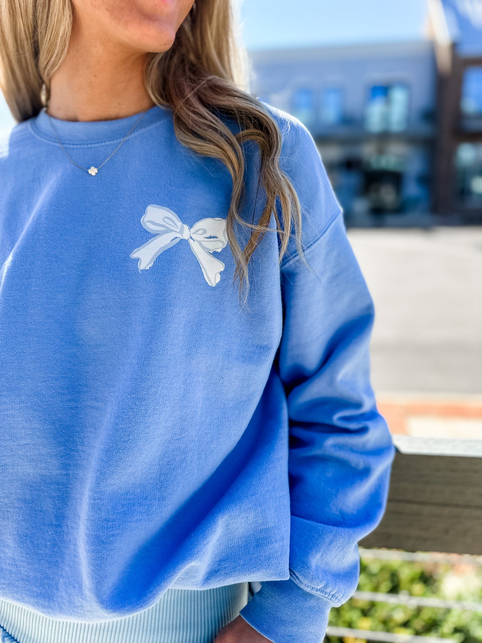 All Glory to God Bow | Adult Crewneck-Women - Tops - Crewnecks-Sister Shirts-Sister Shirts, Cute & Custom Tees for Mama & Littles in Trussville, Alabama.