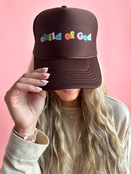 Child of God | Adult Trucker Hat-Women - Accessories - Hats-Sister Shirts-Sister Shirts, Cute & Custom Tees for Mama & Littles in Trussville, Alabama.
