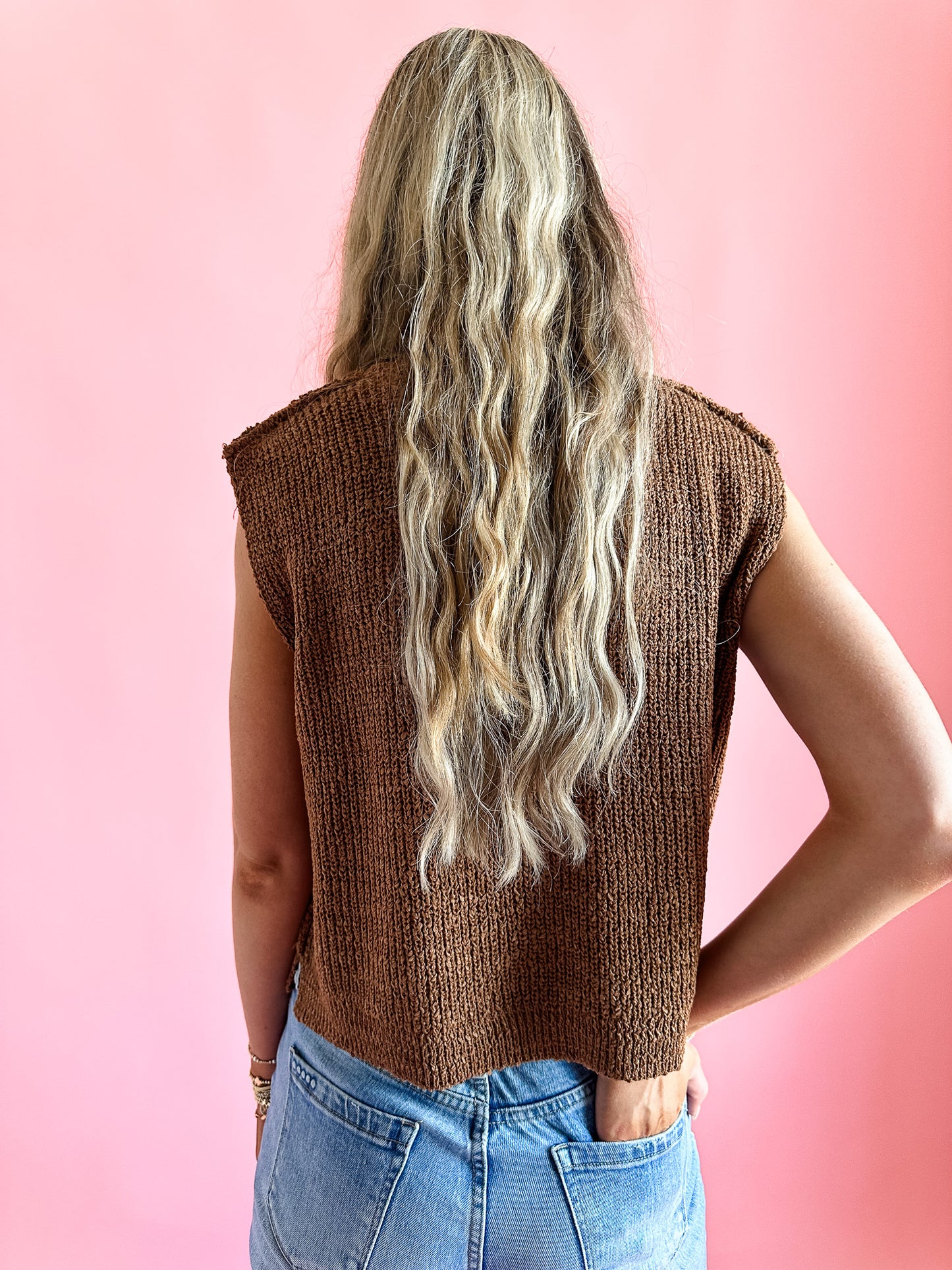 The Sutton in Toffee | Sweater Vest-Women - Tops - Blouses-Zenana-Sister Shirts, Cute & Custom Tees for Mama & Littles in Trussville, Alabama.