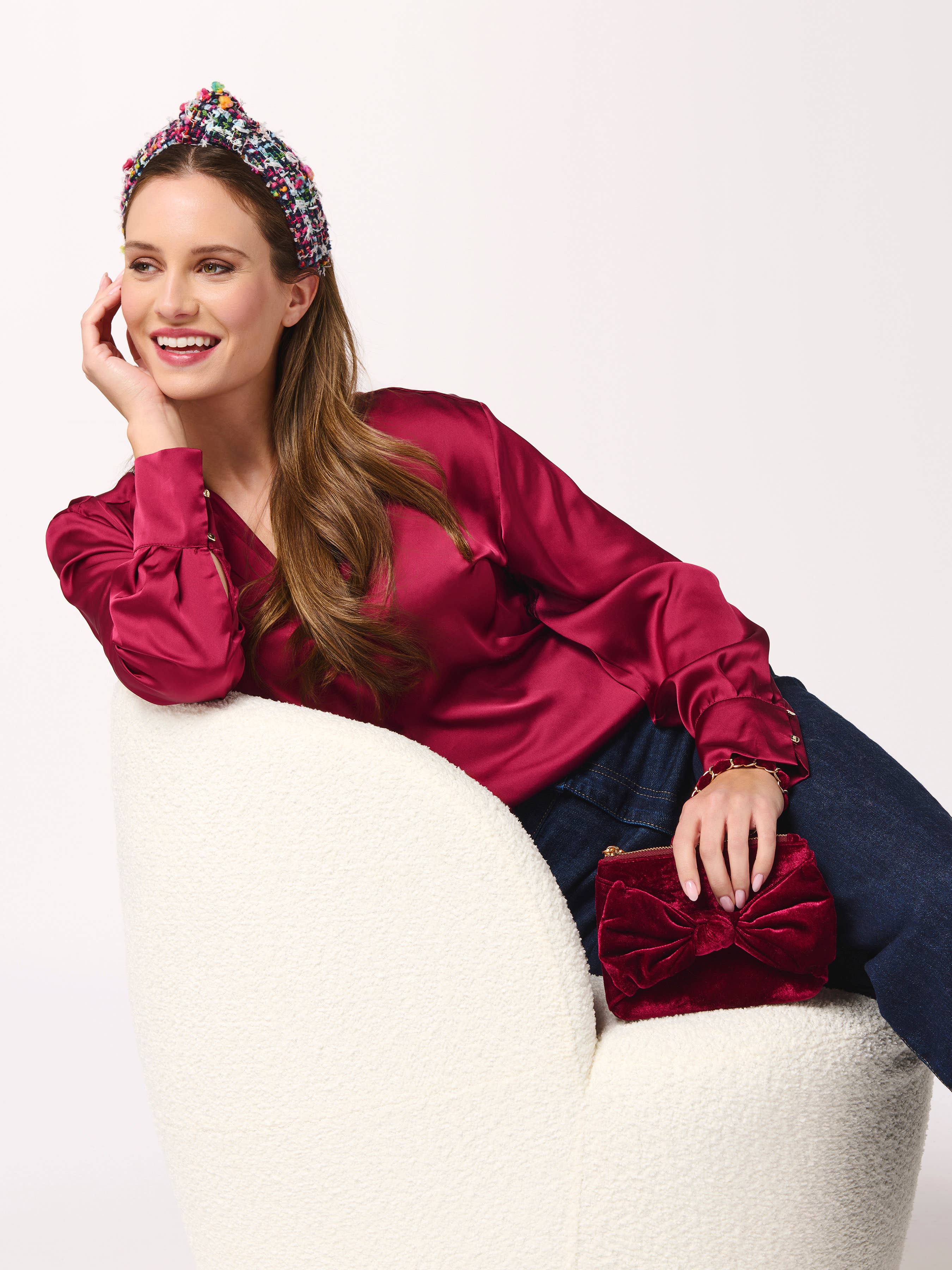 Blush Party Knotted Headband-Women - Accessories - Hair-Shiraleah-Sister Shirts, Cute & Custom Tees for Mama & Littles in Trussville, Alabama.