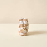 Checkered Teddy | Tan Pouch Small-Women - Bags - Beauty-The Darling Effect-Sister Shirts, Cute & Custom Tees for Mama & Littles in Trussville, Alabama.