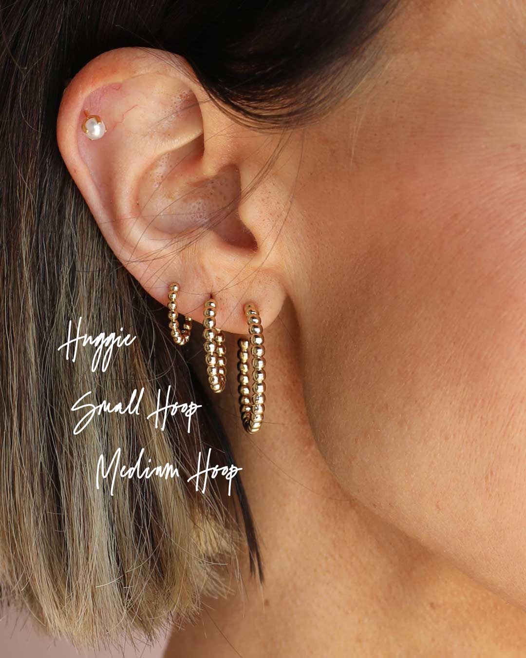 Gold Halo Hoop Earrings | Medium Everyday Hoops-Women - Jewelry - Earrings-Nickel and Suede-Sister Shirts, Cute & Custom Tees for Mama & Littles in Trussville, Alabama.