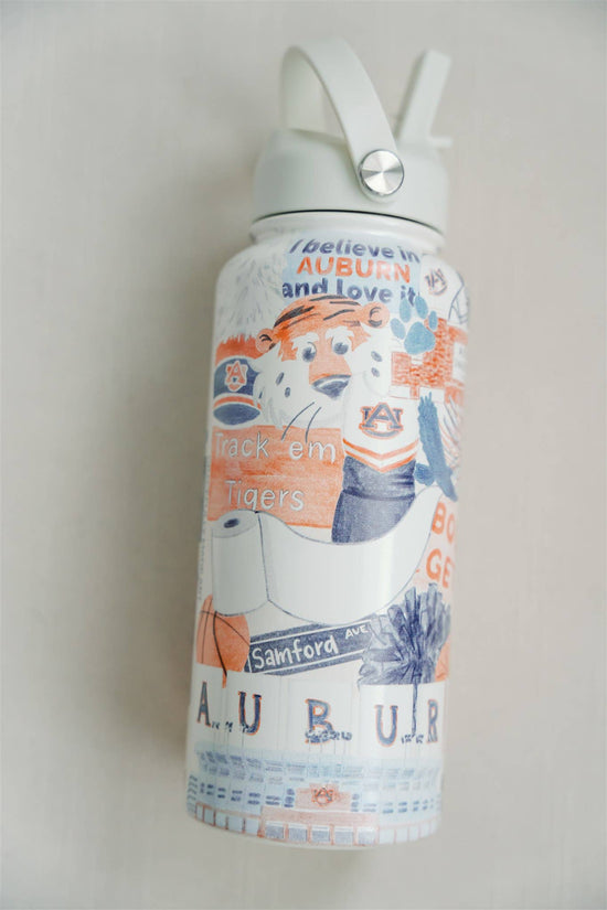 The University of Auburn | Insulated Water Bottle-Gracefully Made Art-Sister Shirts, Cute & Custom Tees for Mama & Littles in Trussville, Alabama.