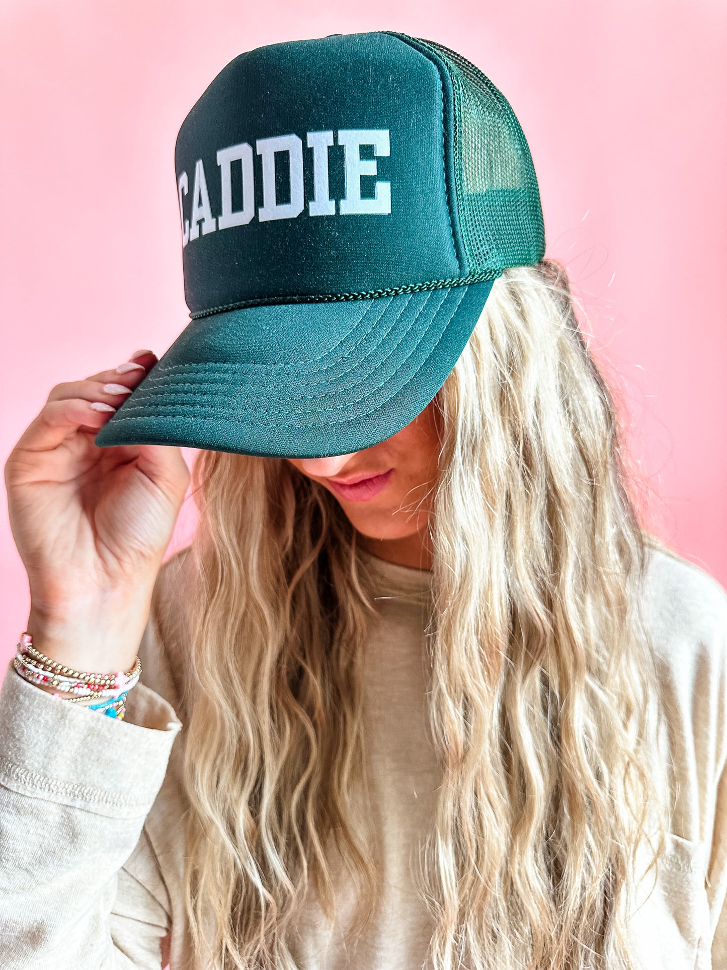 Caddie | Adult Trucker Hat-Women - Accessories - Hats-Sister Shirts-Sister Shirts, Cute & Custom Tees for Mama & Littles in Trussville, Alabama.