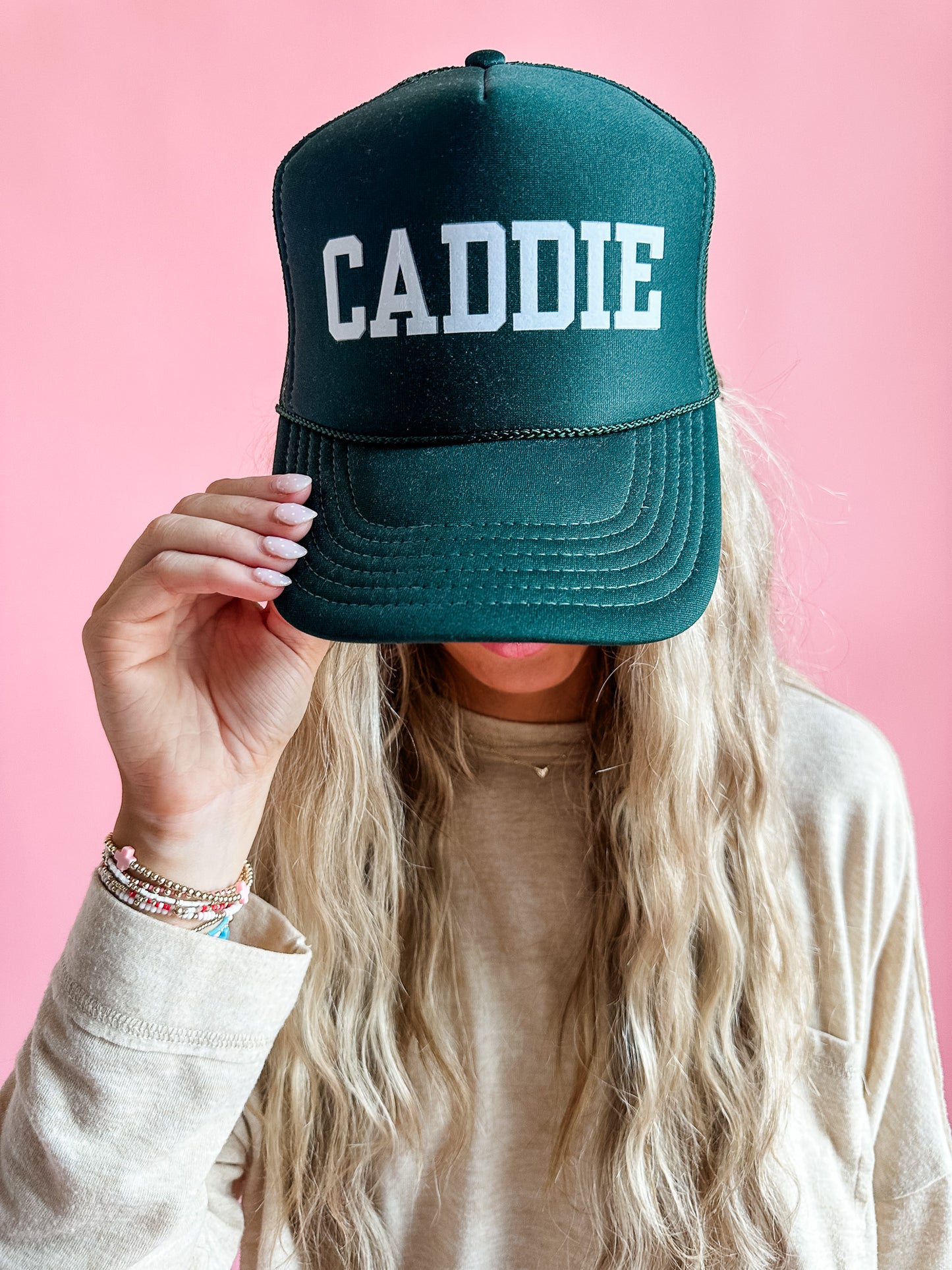 Caddie | Adult Trucker Hat-Women - Accessories - Hats-Sister Shirts-Sister Shirts, Cute & Custom Tees for Mama & Littles in Trussville, Alabama.