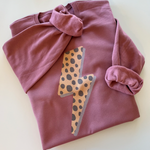 Cheetah Bolt | Adult Crewneck-Women - Tops - Crewnecks-Sister Shirts-Sister Shirts, Cute & Custom Tees for Mama & Littles in Trussville, Alabama.