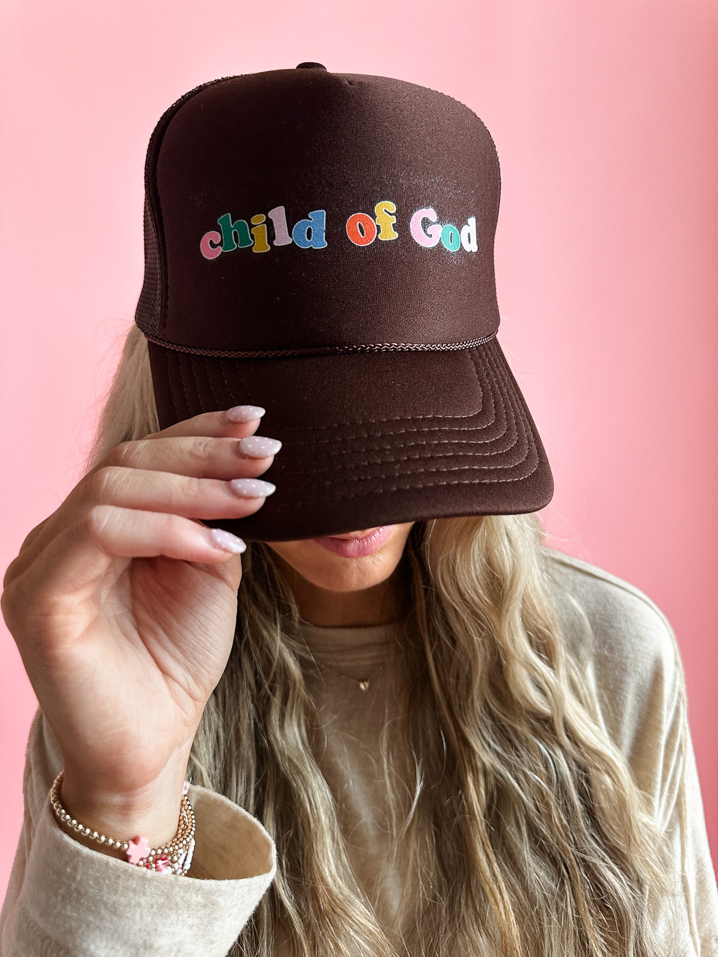 Child of God | Adult Trucker Hat-Women - Accessories - Hats-Sister Shirts-Sister Shirts, Cute & Custom Tees for Mama & Littles in Trussville, Alabama.