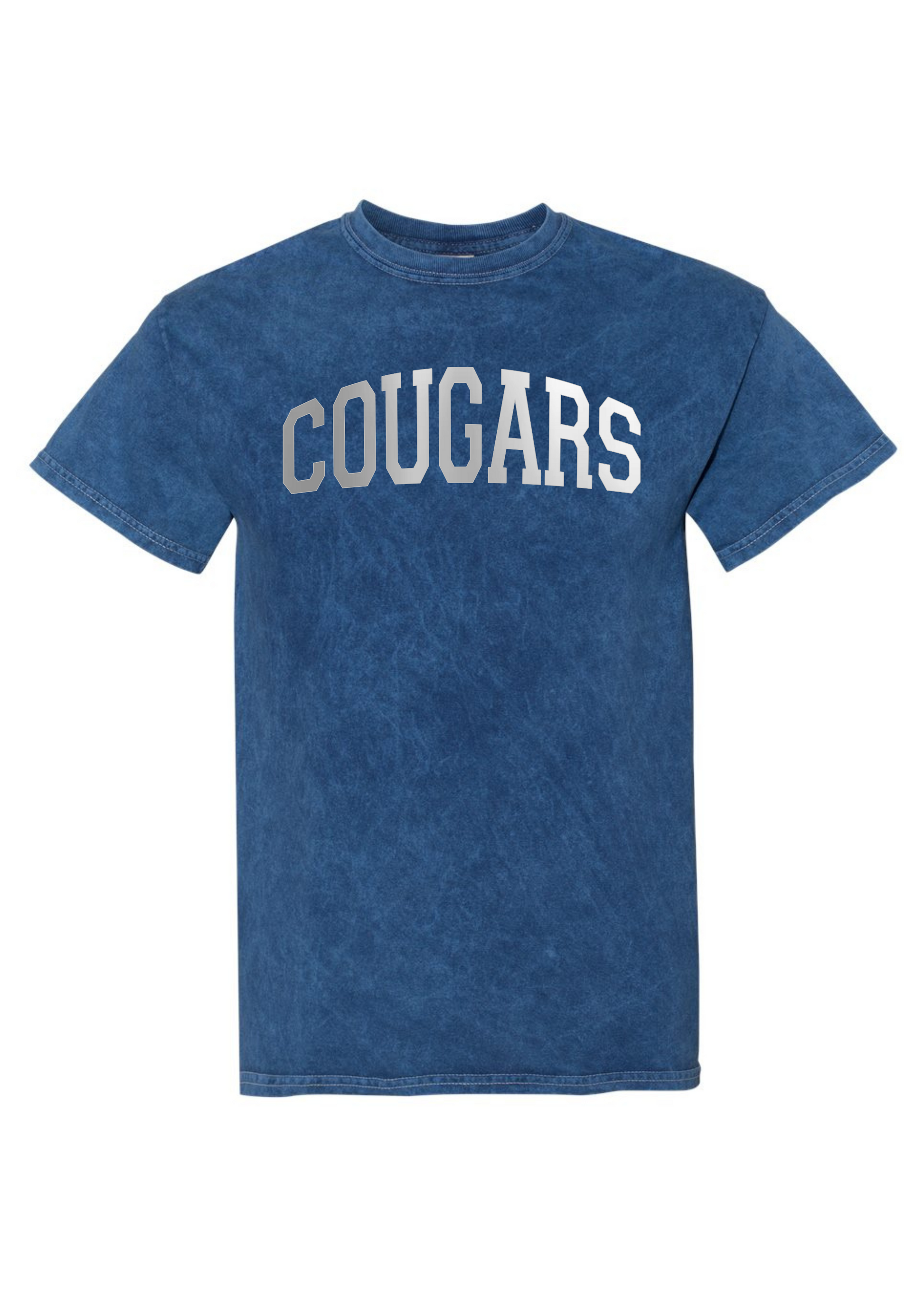 Cougars Foil | Adult Mineral Wash Tee-Adult Tee-Sister Shirts-Sister Shirts, Cute & Custom Tees for Mama & Littles in Trussville, Alabama.