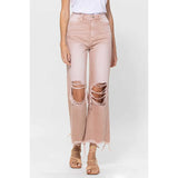 90s Vintage Super High Rise Crop Flare Jeans-Women - Bottoms - Pants-Vervet-Sister Shirts, Cute & Custom Tees for Mama & Littles in Trussville, Alabama.