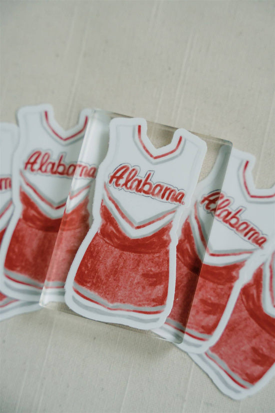 Alabama Cheerleader | Waterproof Sticker-Stickers-Gracefully Made Art-Sister Shirts, Cute & Custom Tees for Mama & Littles in Trussville, Alabama.