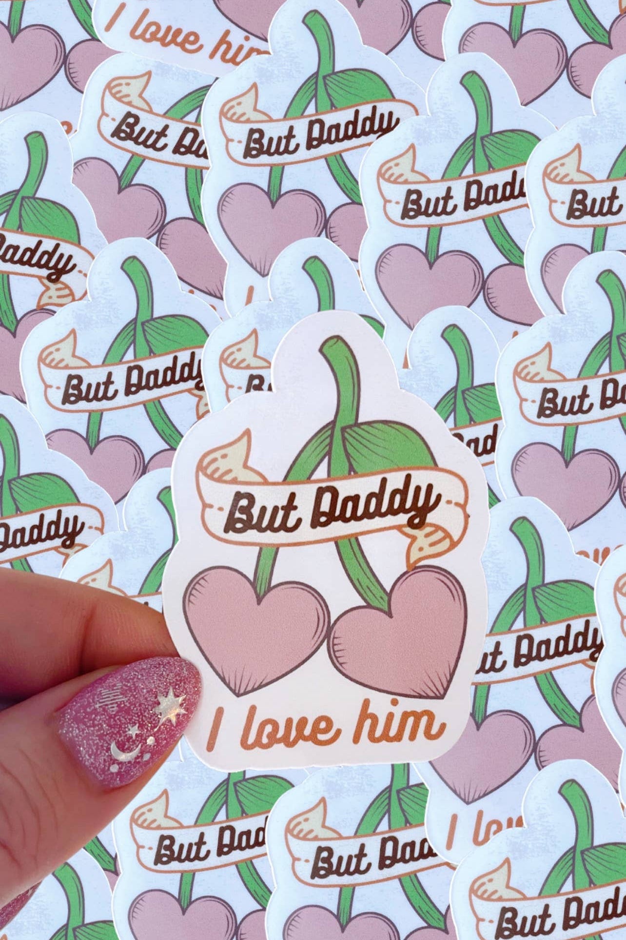 But daddy I love him | Taylor Swift inspired waterproof sticker-Home - Stationery - Stickers-Typo Lettering Co-Sister Shirts, Cute & Custom Tees for Mama & Littles in Trussville, Alabama.