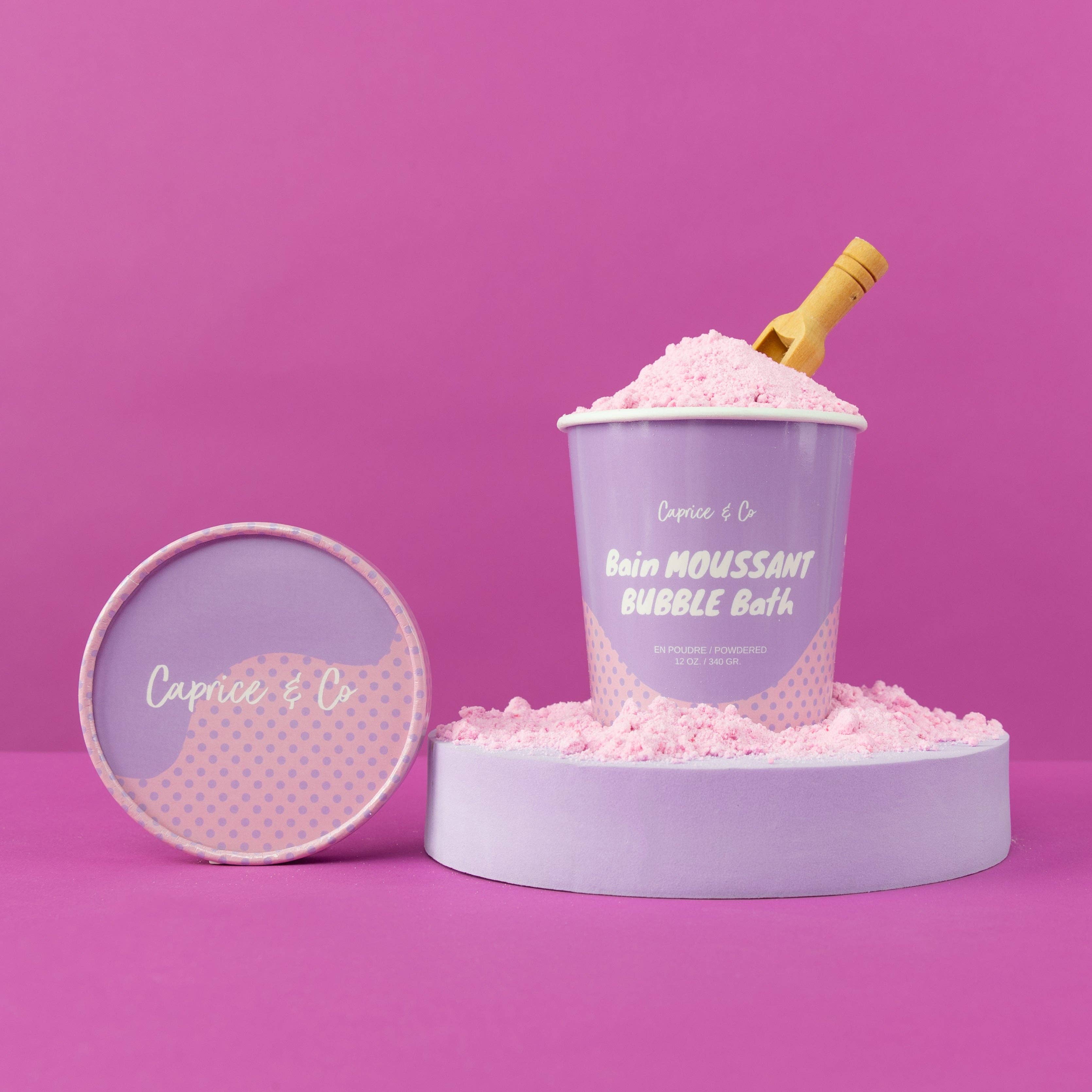 Powdered Bubble Bath | Apricot & Hibiscus Scent | Pink Bubbles-Beauty - Bath-Caprice & Co-Sister Shirts, Cute & Custom Tees for Mama & Littles in Trussville, Alabama.