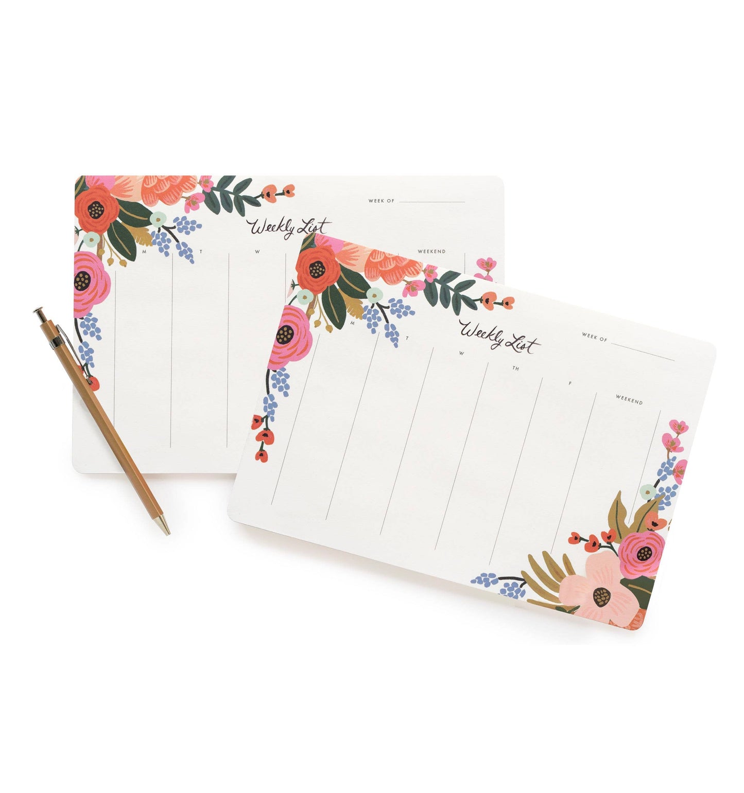 Rifle Paper Co. | Lively Floral Weekly Desk Pad-Rifle Paper Co.-Sister Shirts, Cute & Custom Tees for Mama & Littles in Trussville, Alabama.