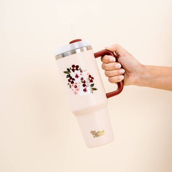 40oz Tumbler | Bloom Blush-The Darling Effect-Sister Shirts, Cute & Custom Tees for Mama & Littles in Trussville, Alabama.