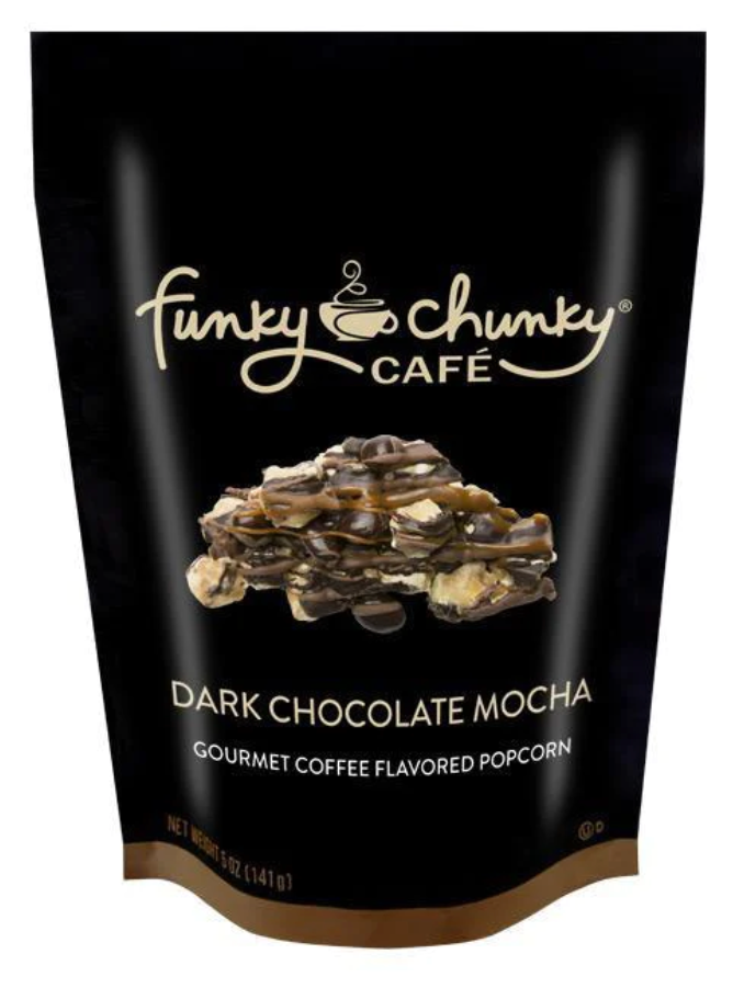 Dark Chocolate Mocha | Coffee Popcorn | 5-ounce Bags-Home - Gourmet-Funky Chunky-Sister Shirts, Cute & Custom Tees for Mama & Littles in Trussville, Alabama.