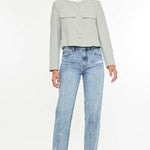 Daily Denim | High Rise Ankle Mom Fit-Women - Bottoms - Pants-Kan Can USA-Sister Shirts, Cute & Custom Tees for Mama & Littles in Trussville, Alabama.