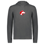 Minimal Husky Head | Adult Long Sleeved Performance Hoodie-Mens - Tops - Sweatshirts-Sister Shirts-Sister Shirts, Cute & Custom Tees for Mama & Littles in Trussville, Alabama.