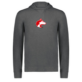 Minimal Husky Head | Adult Long Sleeved Performance Hoodie-Mens - Tops - Sweatshirts-Sister Shirts-Sister Shirts, Cute & Custom Tees for Mama & Littles in Trussville, Alabama.