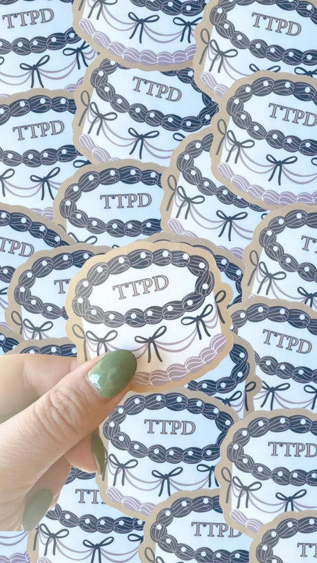 TTPD Cake | Waterproof sticker-Sister Shirts-Sister Shirts, Cute & Custom Tees for Mama & Littles in Trussville, Alabama.