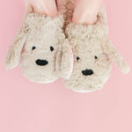 Puppy Pals Slippers-Youth - Shoes -Slippers-Rock Paper Scissors-Sister Shirts, Cute & Custom Tees for Mama & Littles in Trussville, Alabama.