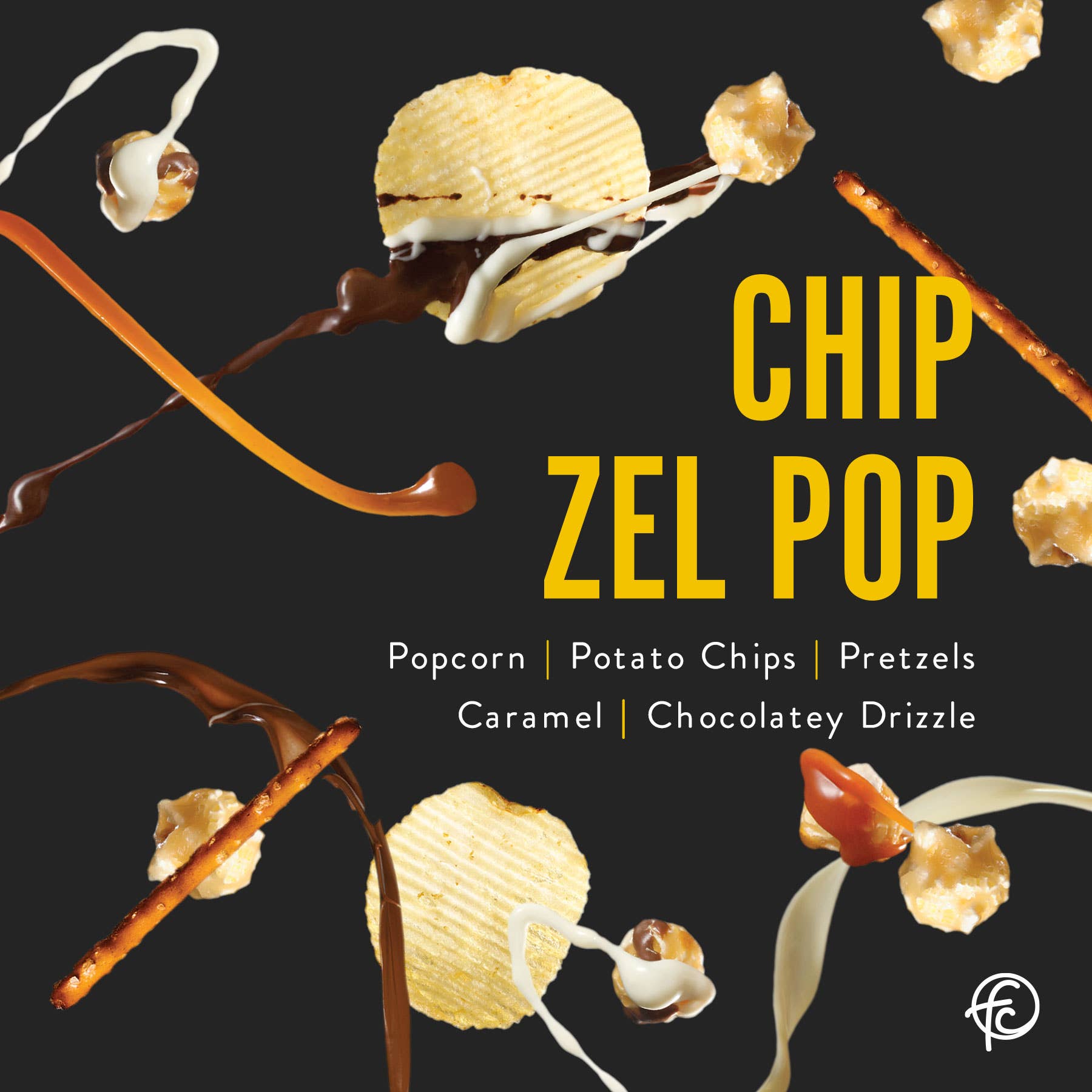 Chip Zel Pop | Chocolate Popcorn | 5-ounce Bags-Home - Gourmet-Funky Chunky-Sister Shirts, Cute & Custom Tees for Mama & Littles in Trussville, Alabama.