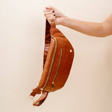 Brown Leather | Woven Belt Bag-Women - Bags-The Darling Effect-Sister Shirts, Cute & Custom Tees for Mama & Littles in Trussville, Alabama.