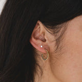 Gold Chloe Hoop Earrings S-Women - Jewelry - Earrings-Nickel and Suede-Sister Shirts, Cute & Custom Tees for Mama & Littles in Trussville, Alabama.