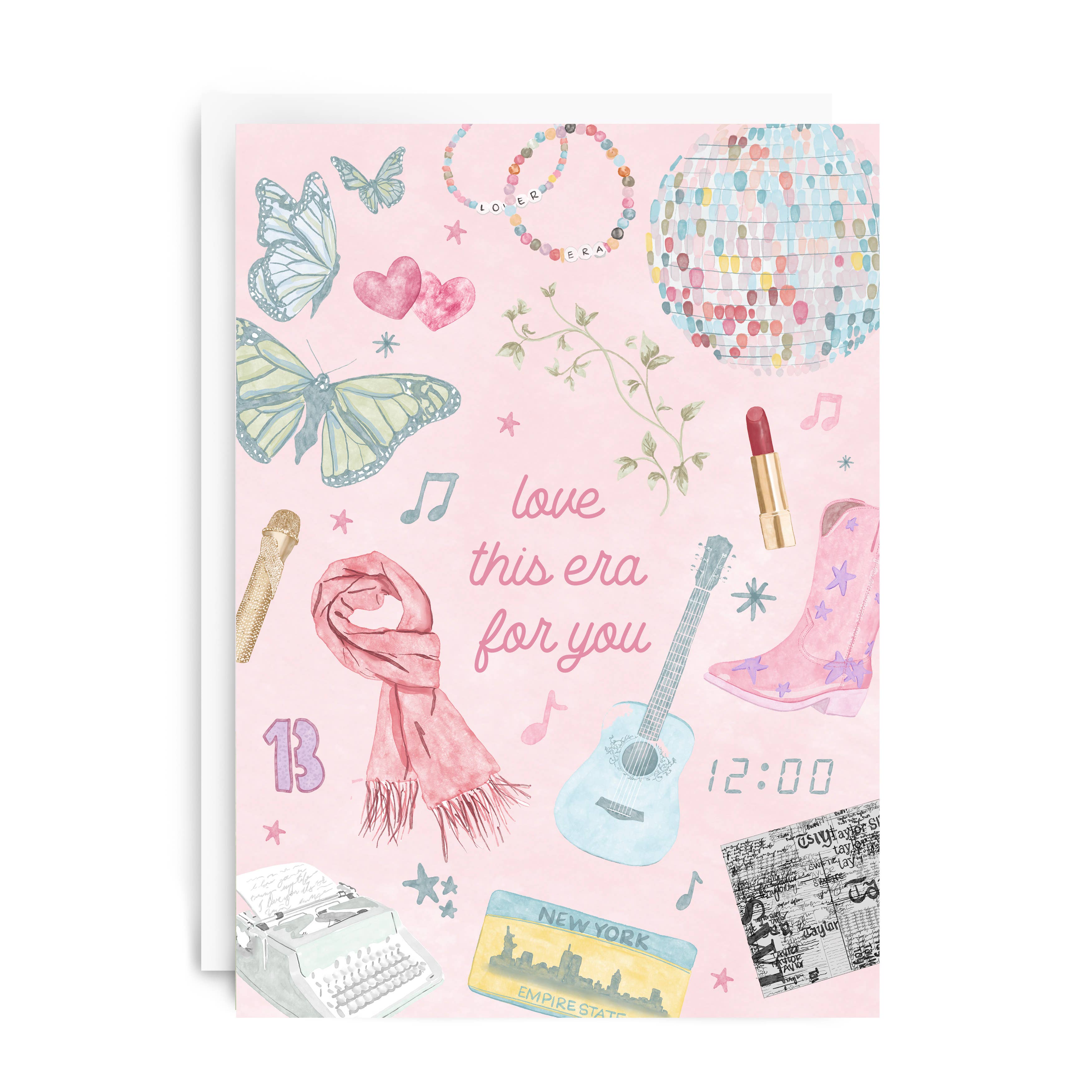 Love This Era For You Greeting Card | Taylor Swift-Gift Cards-Gracefully Made Art-Sister Shirts, Cute & Custom Tees for Mama & Littles in Trussville, Alabama.