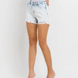 High Rise Distressed Shorts-women - bottoms - shorts-Vervet-Sister Shirts, Cute & Custom Tees for Mama & Littles in Trussville, Alabama.