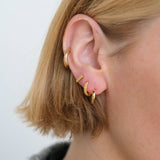 Gold Mixed Mini Hoop & Stud Set | 3-Piece Earring Stack-Women - Jewelry - Earrings-Nickel and Suede-Sister Shirts, Cute & Custom Tees for Mama & Littles in Trussville, Alabama.