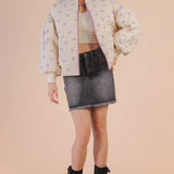 Floral Quilted Oversized Jacket in Lavender-Women - Outerwear - Jackets-VERY J-Sister Shirts, Cute & Custom Tees for Mama & Littles in Trussville, Alabama.