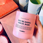 You're Doing Great | Candle-Home - Fragrance - Candles-Candier-Sister Shirts, Cute & Custom Tees for Mama & Littles in Trussville, Alabama.