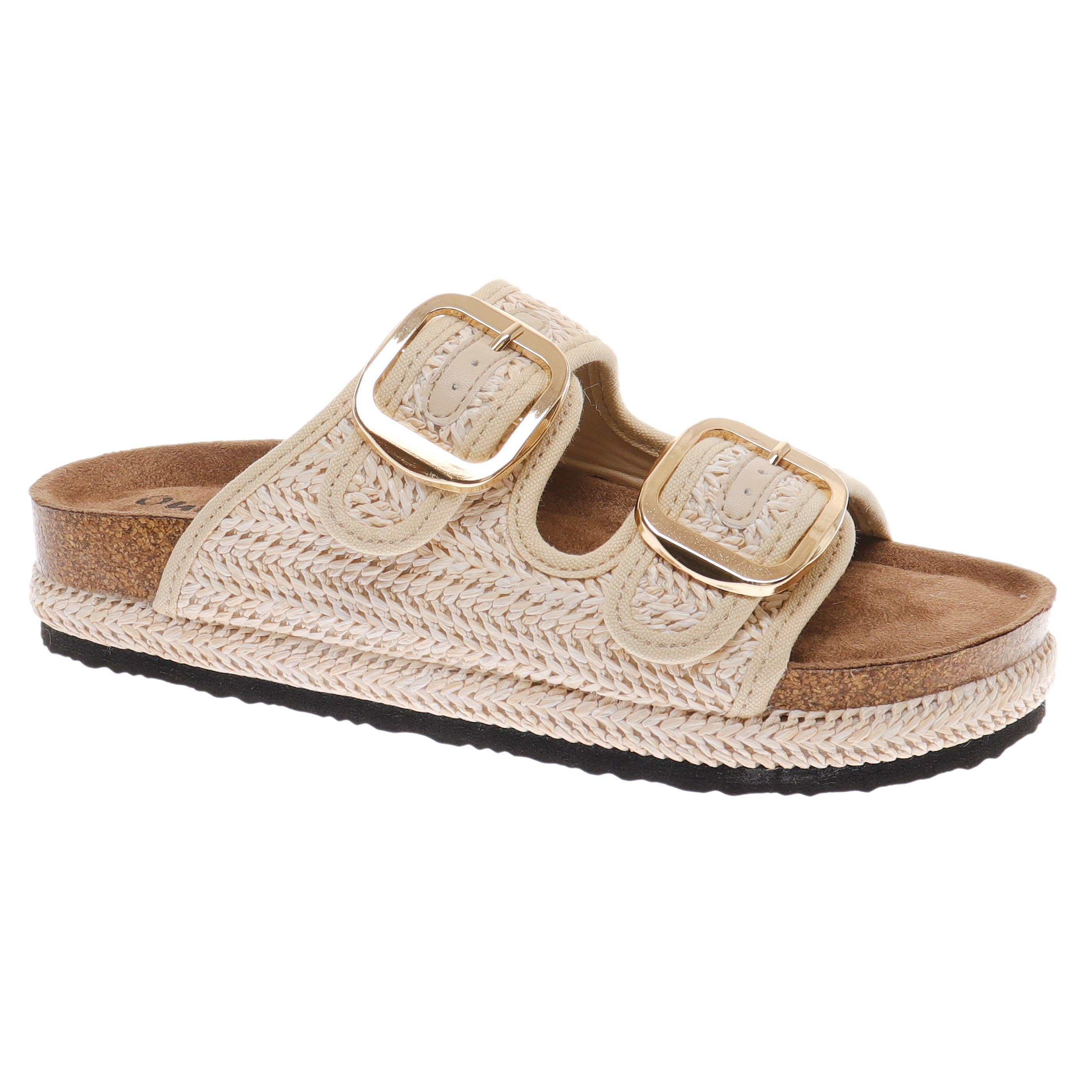 Sunkissed & Comfy | Woven Buckle Sandles-Shoes-Pierre Dumas-Sister Shirts, Cute & Custom Tees for Mama & Littles in Trussville, Alabama.