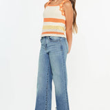 Cool Cuff Crop | Youth Wide Leg Jeans-Youth - Bottoms - Jeans-Kan Can USA-Sister Shirts, Cute & Custom Tees for Mama & Littles in Trussville, Alabama.