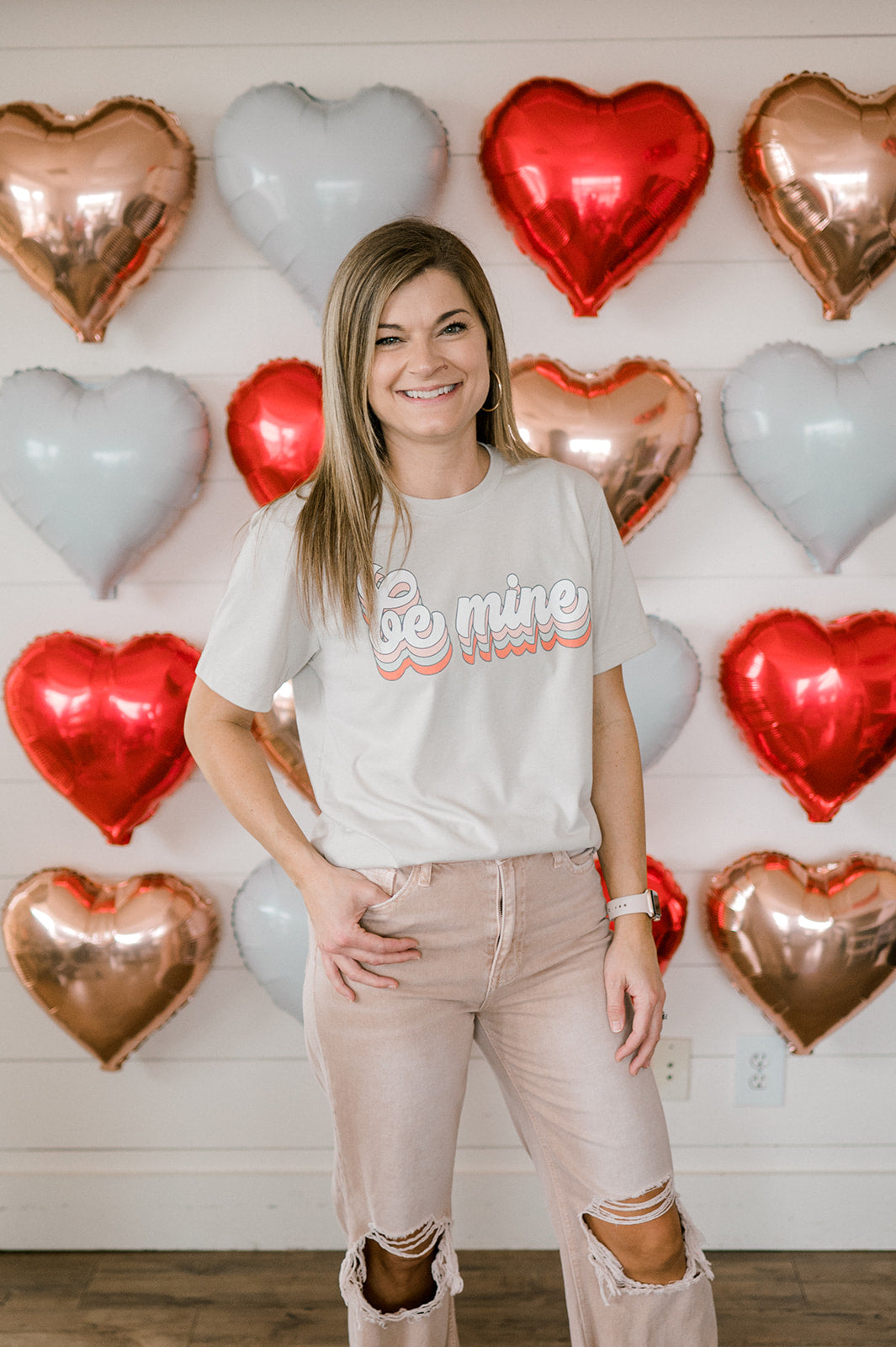 Be Mine Groovy | Adult Tee-Adult Tee-Sister Shirts-Sister Shirts, Cute & Custom Tees for Mama & Littles in Trussville, Alabama.