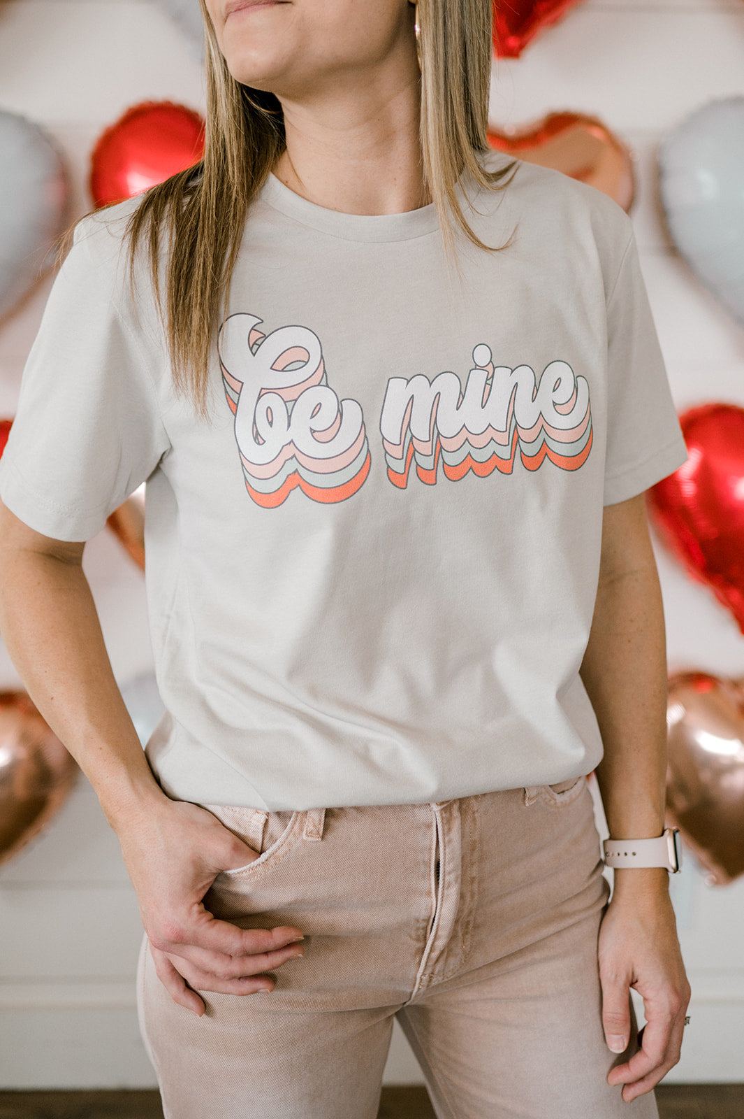 Be Mine Groovy | Adult Tee-Adult Tee-Sister Shirts-Sister Shirts, Cute & Custom Tees for Mama & Littles in Trussville, Alabama.