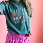 Goodness of God | Garment Dyed Tee-Womens - Tops - Tees-Sister Shirts-Sister Shirts, Cute & Custom Tees for Mama & Littles in Trussville, Alabama.