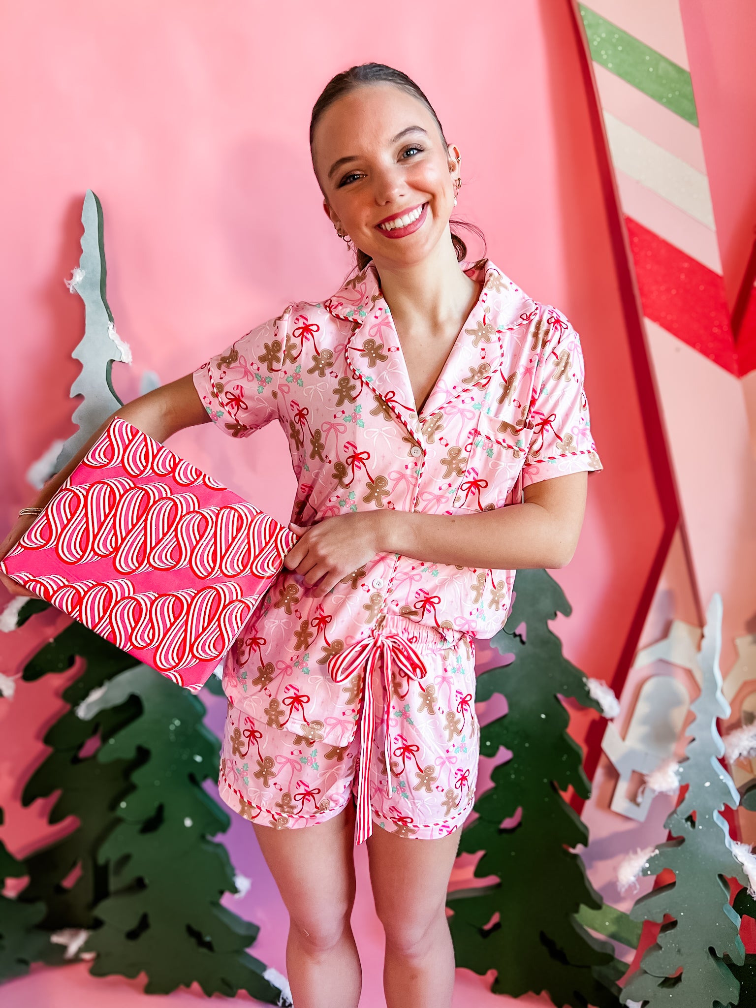 Gingerbread Dreams | Pajama Set-Tween - Sets - Pajamas-Rock Paper Scissors-Sister Shirts, Cute & Custom Tees for Mama & Littles in Trussville, Alabama.