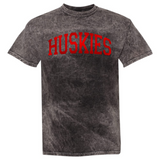 Huskies Foil | Adult Mineral Wash Tee-Womens - Tops - Tees-Sister Shirts-Sister Shirts, Cute & Custom Tees for Mama & Littles in Trussville, Alabama.