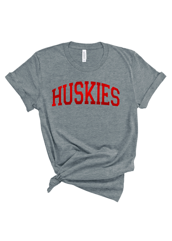 Huskies Foil | Adult Tee | RTS-Adult Tee-Sister Shirts-Sister Shirts, Cute & Custom Tees for Mama & Littles in Trussville, Alabama.