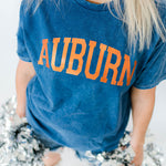 Auburn Foil | Adult Mineral Wash Tee-Womens - Tops - Tees-Sister Shirts-Sister Shirts, Cute & Custom Tees for Mama & Littles in Trussville, Alabama.