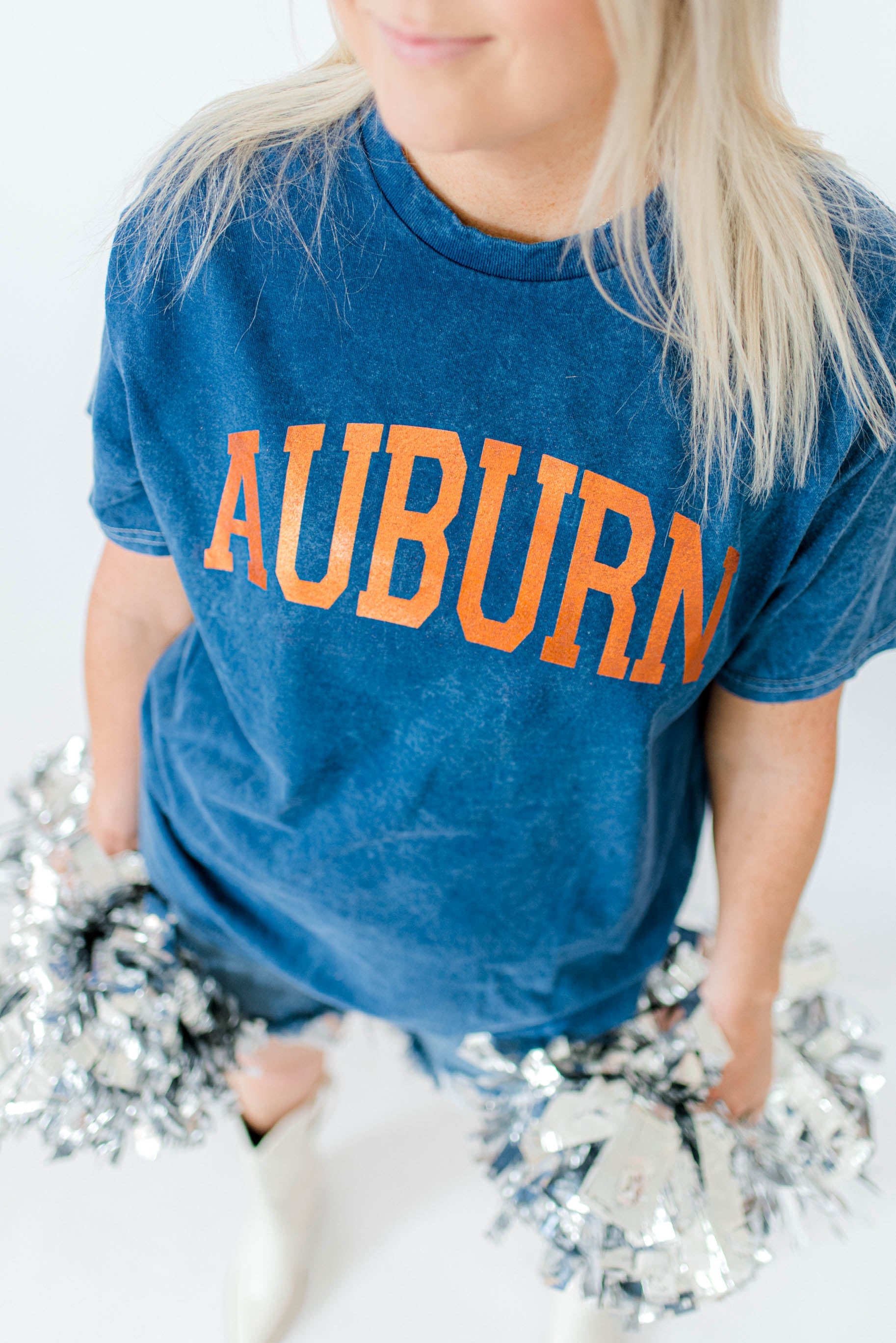 Auburn Foil | Adult Mineral Wash Tee-Womens - Tops - Tees-Sister Shirts-Sister Shirts, Cute & Custom Tees for Mama & Littles in Trussville, Alabama.