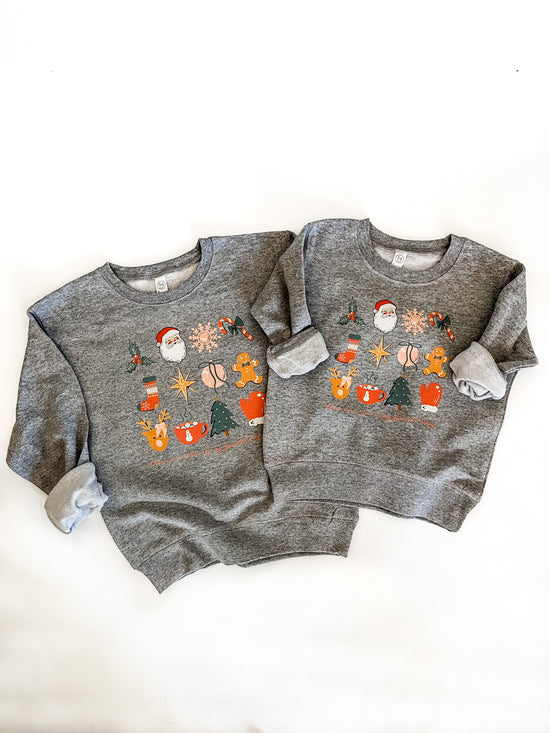 My Favorite Things | Kids Crewneck-Kids Crewneck-Sister Shirts-Sister Shirts, Cute & Custom Tees for Mama & Littles in Trussville, Alabama.